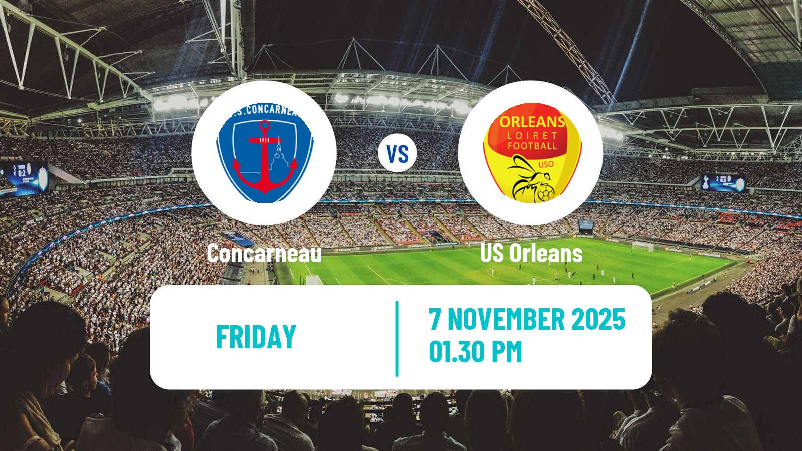 Football French National League Concarneau - Orleans