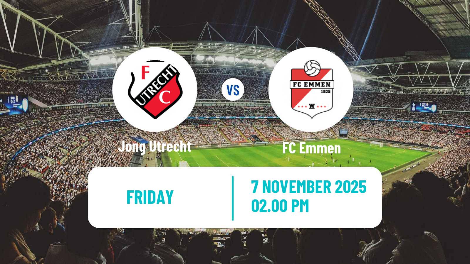 Football Dutch Eerste Divisie Jong Utrecht - Emmen