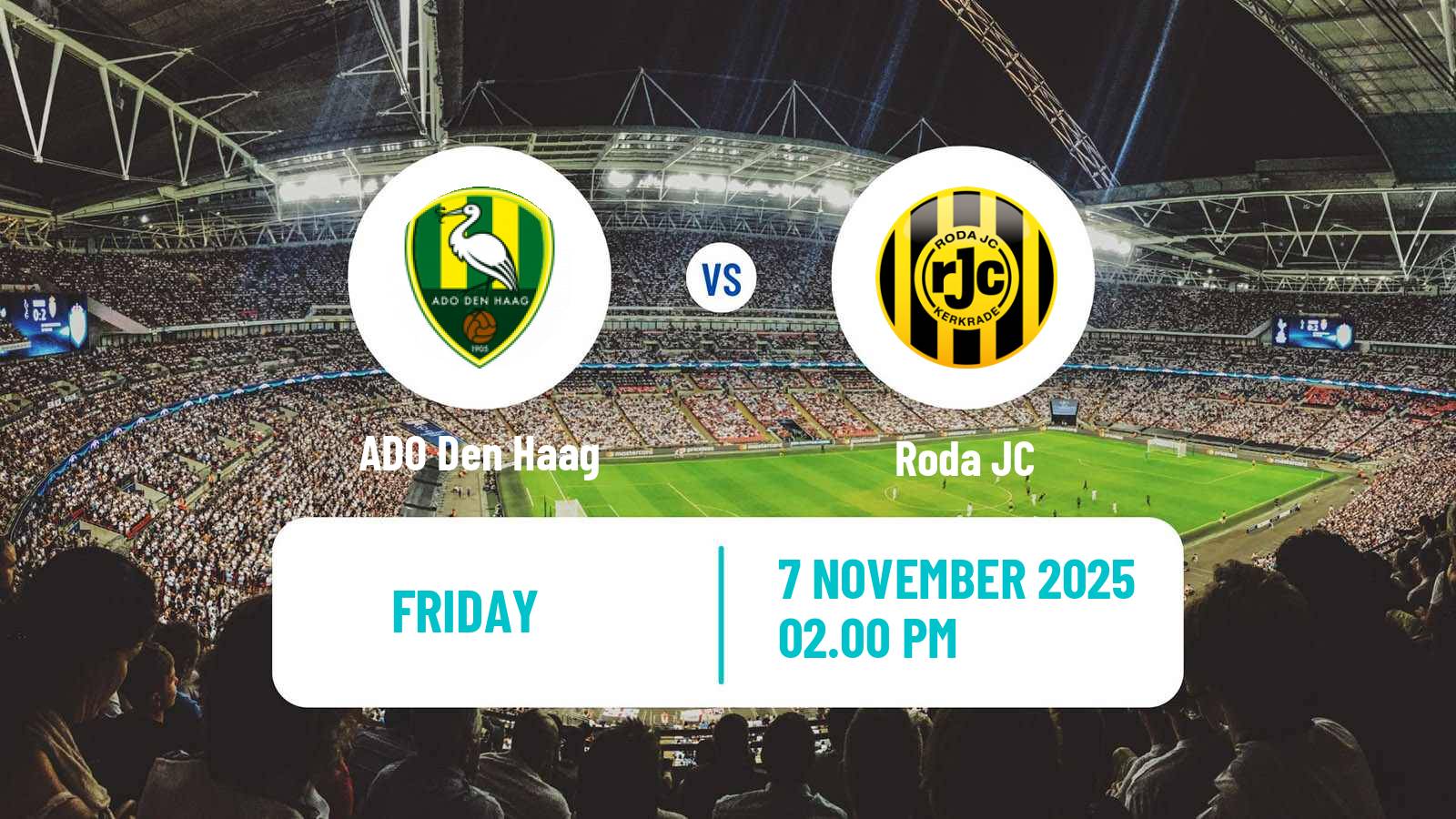 Football Dutch Eerste Divisie ADO Den Haag - Roda