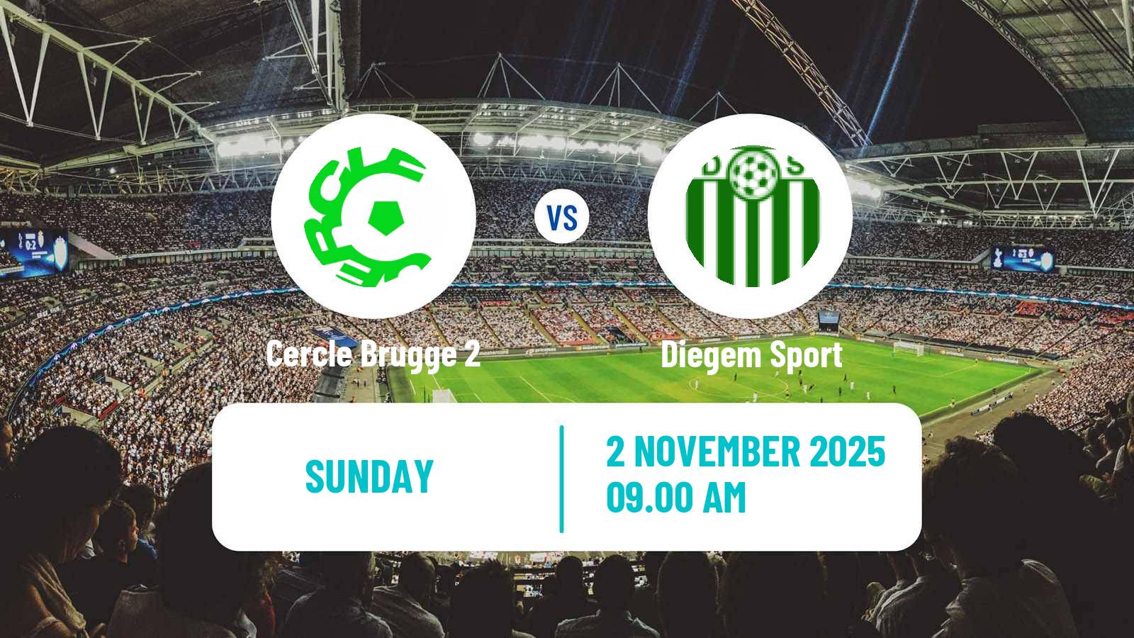 Football Belgian National Division 1 VV Cercle Brugge 2 - Diegem Sport