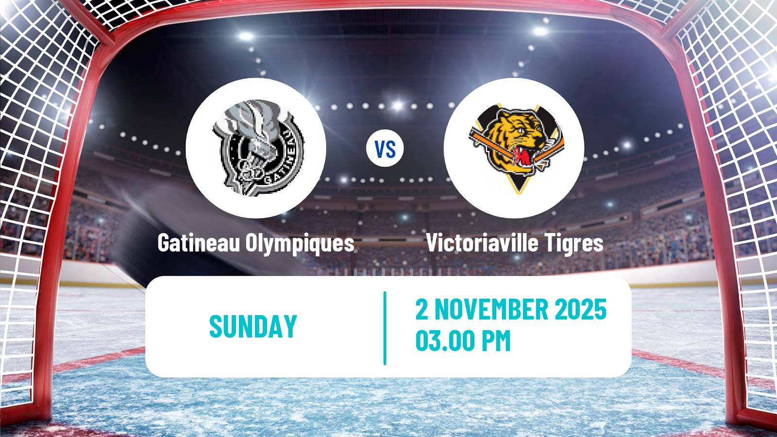 Hockey QMJHL Gatineau Olympiques - Victoriaville Tigres