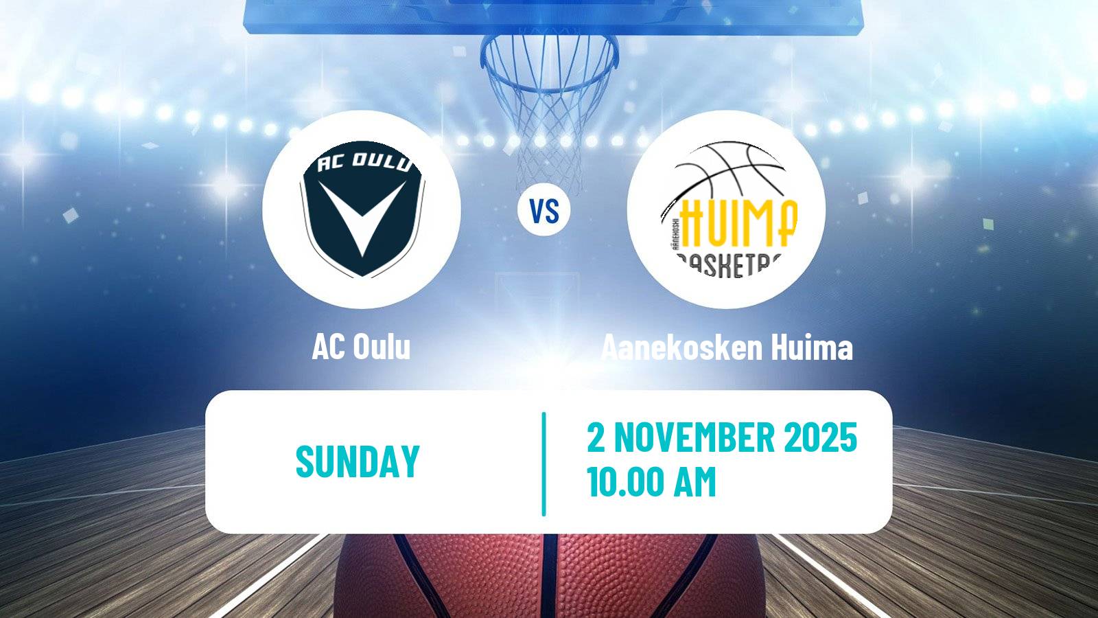 Basketball Finnish I Divisioona A Basketball AC Oulu - Aanekosken Huima