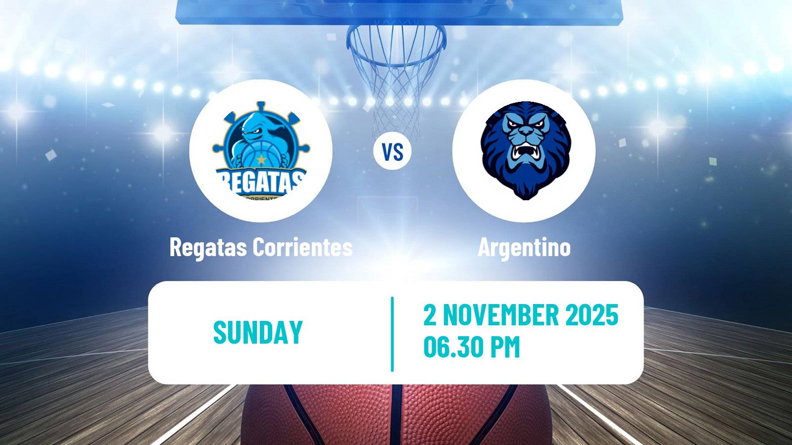 Basketball Argentinian LNB Regatas Corrientes - Argentino