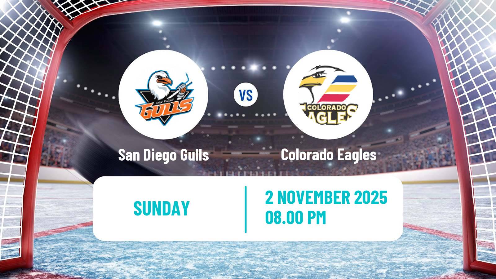 Hockey AHL San Diego Gulls - Colorado Eagles