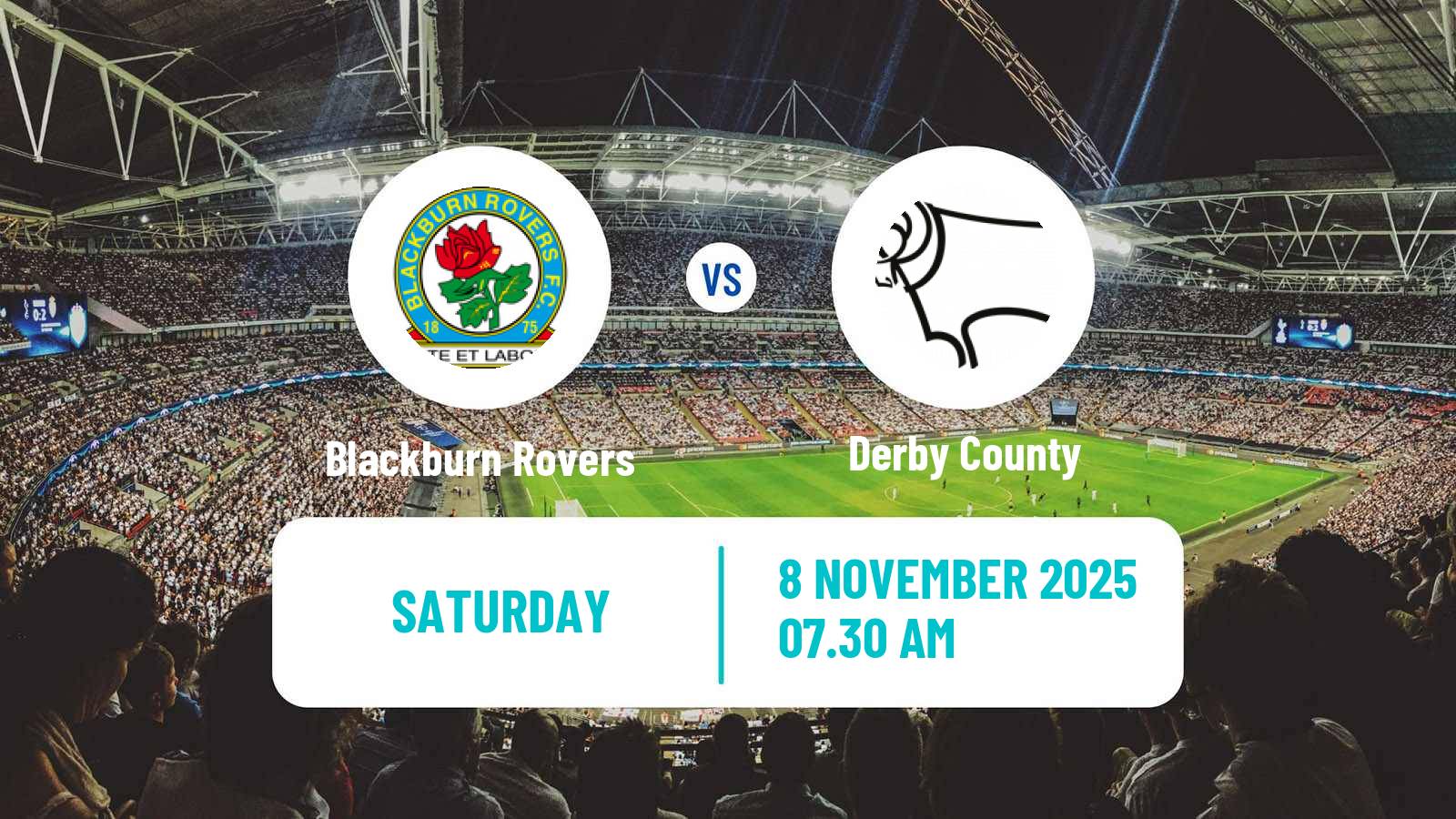 Football English League Championship Blackburn Rovers - Derby County