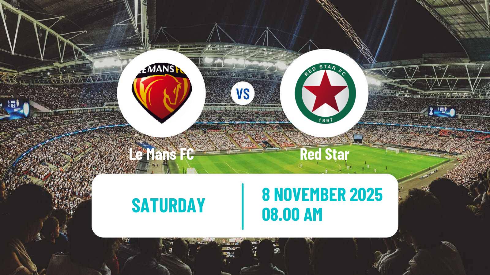 Football French Ligue 2 Le Mans - Red Star