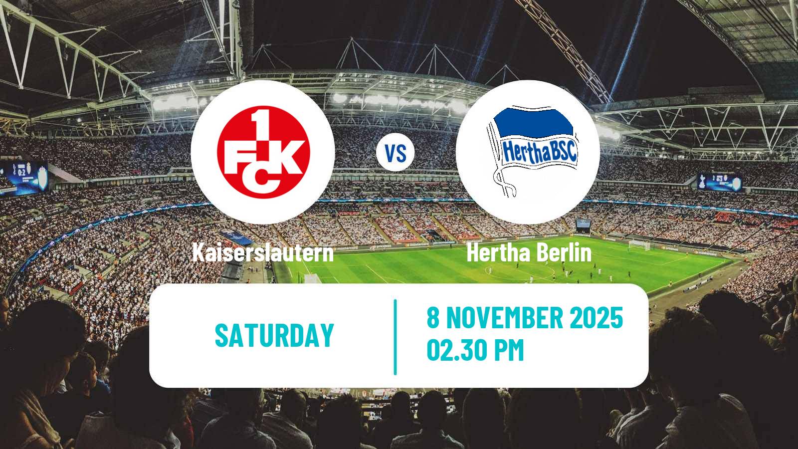 Football German 2 Bundesliga Kaiserslautern - Hertha Berlin