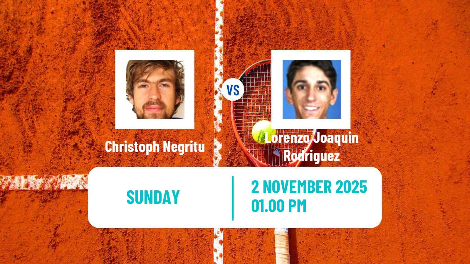 Tennis Lima 2 Challenger Men Christoph Negritu - Lorenzo Joaquin Rodriguez