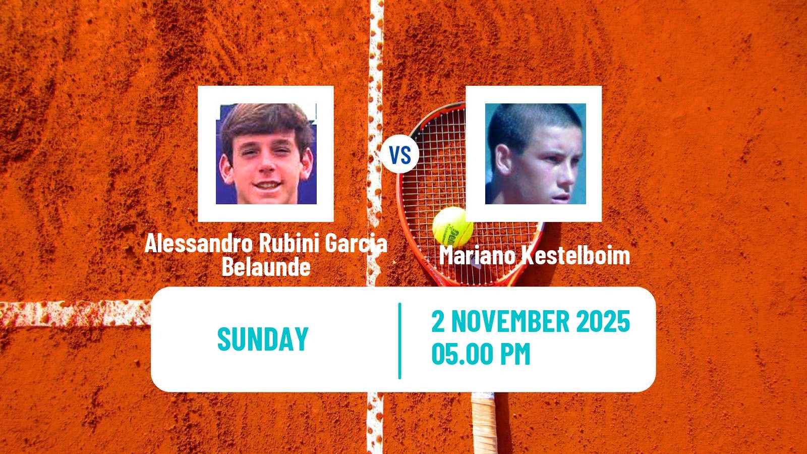 Tennis Lima 2 Challenger Men Alessandro Rubini Garcia Belaunde - Mariano Kestelboim
