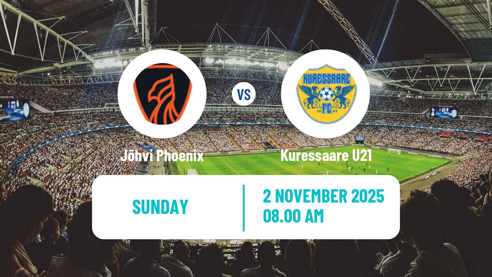 Football Estonian Esiliiga B Jõhvi Phoenix - Kuressaare U21