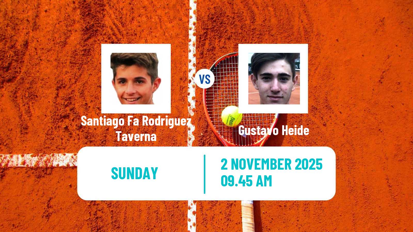 Tennis ITF M25 Lajeado Men Santiago Fa Rodriguez Taverna - Gustavo Heide