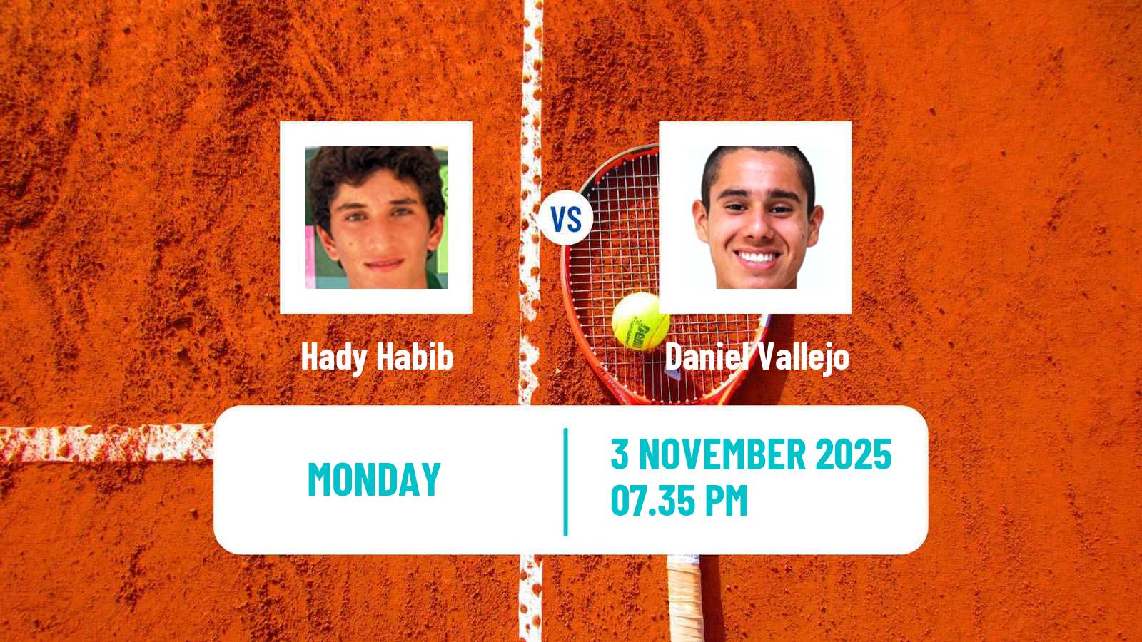 Tennis Lima 2 Challenger Men Hady Habib - Daniel Vallejo