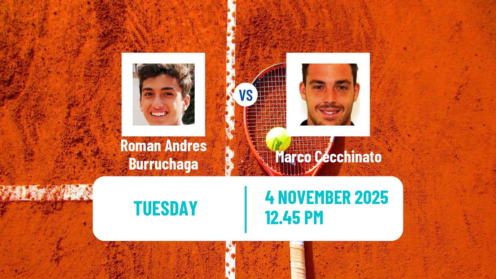 Tennis Lima 2 Challenger Men Roman Andres Burruchaga - Marco Cecchinato