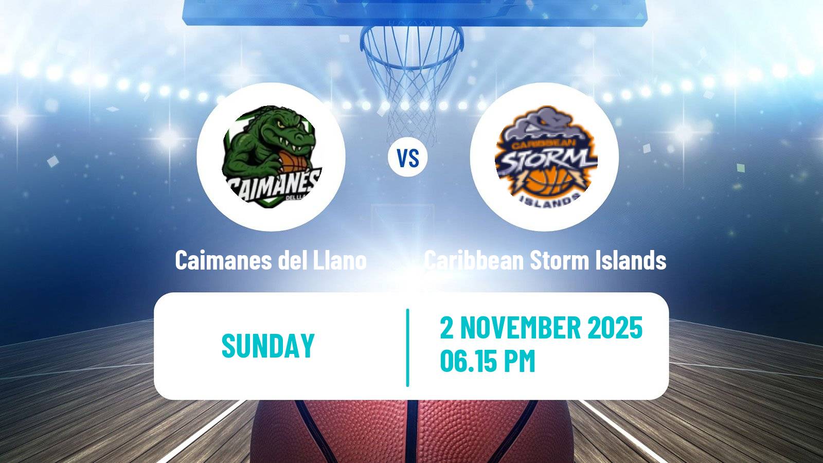 Basketball Colombian LBP Basketball Caimanes del Llano - Caribbean Storm Islands