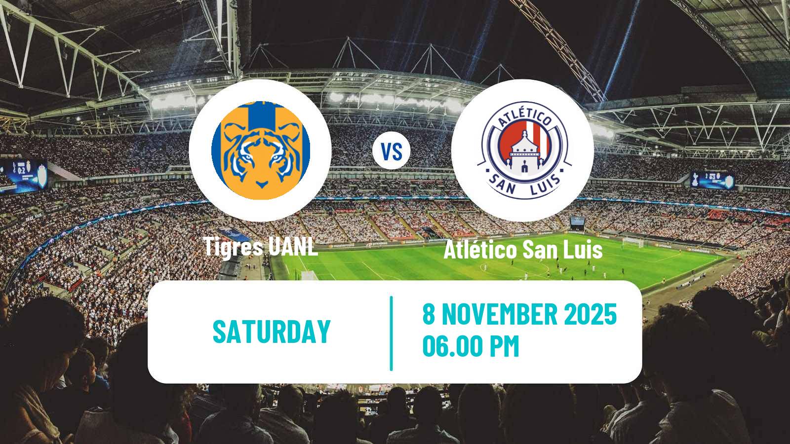 Football Mexican Liga MX Tigres UANL - Atlético San Luis