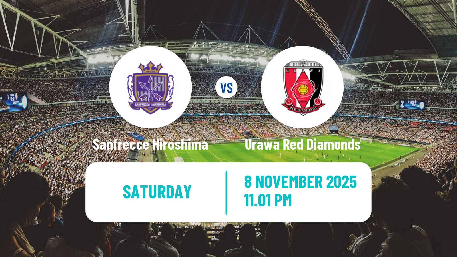 Football Japan J1 League Sanfrecce Hiroshima - Urawa Red Diamonds