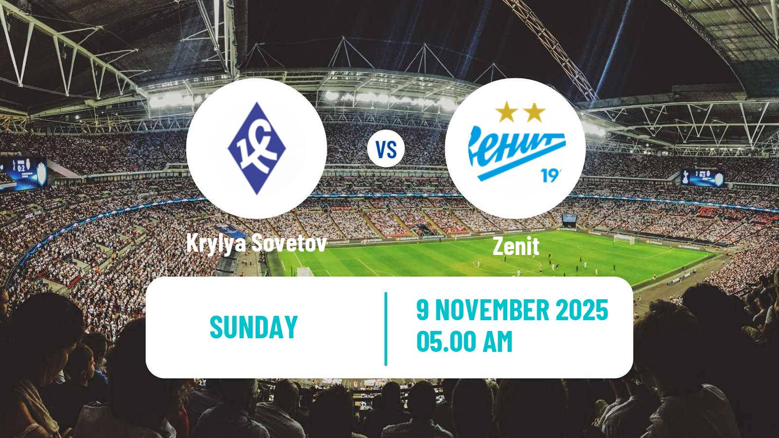 Football Russian Premier League Krylya Sovetov - Zenit