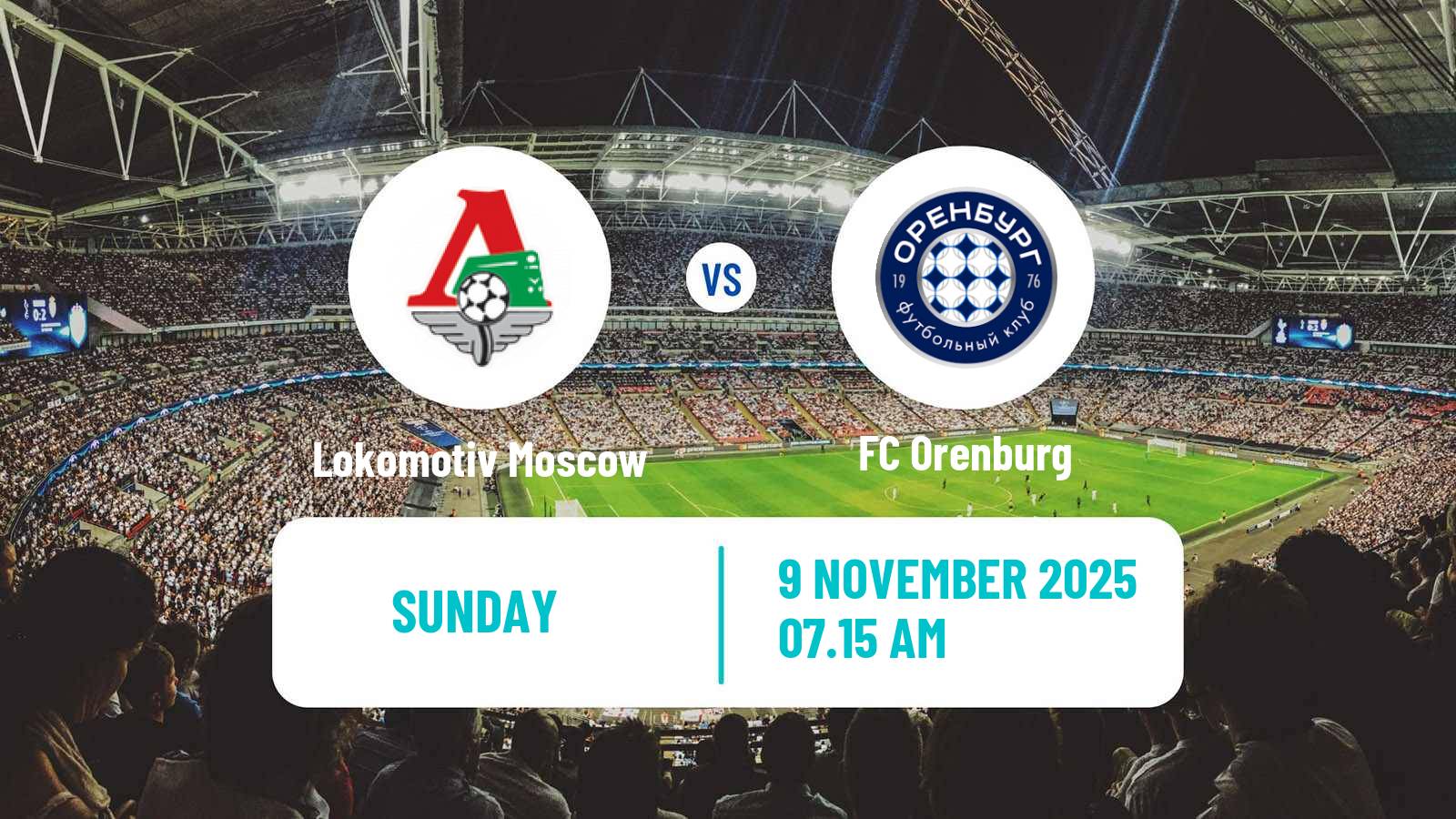 Football Russian Premier League Lokomotiv Moscow - Orenburg