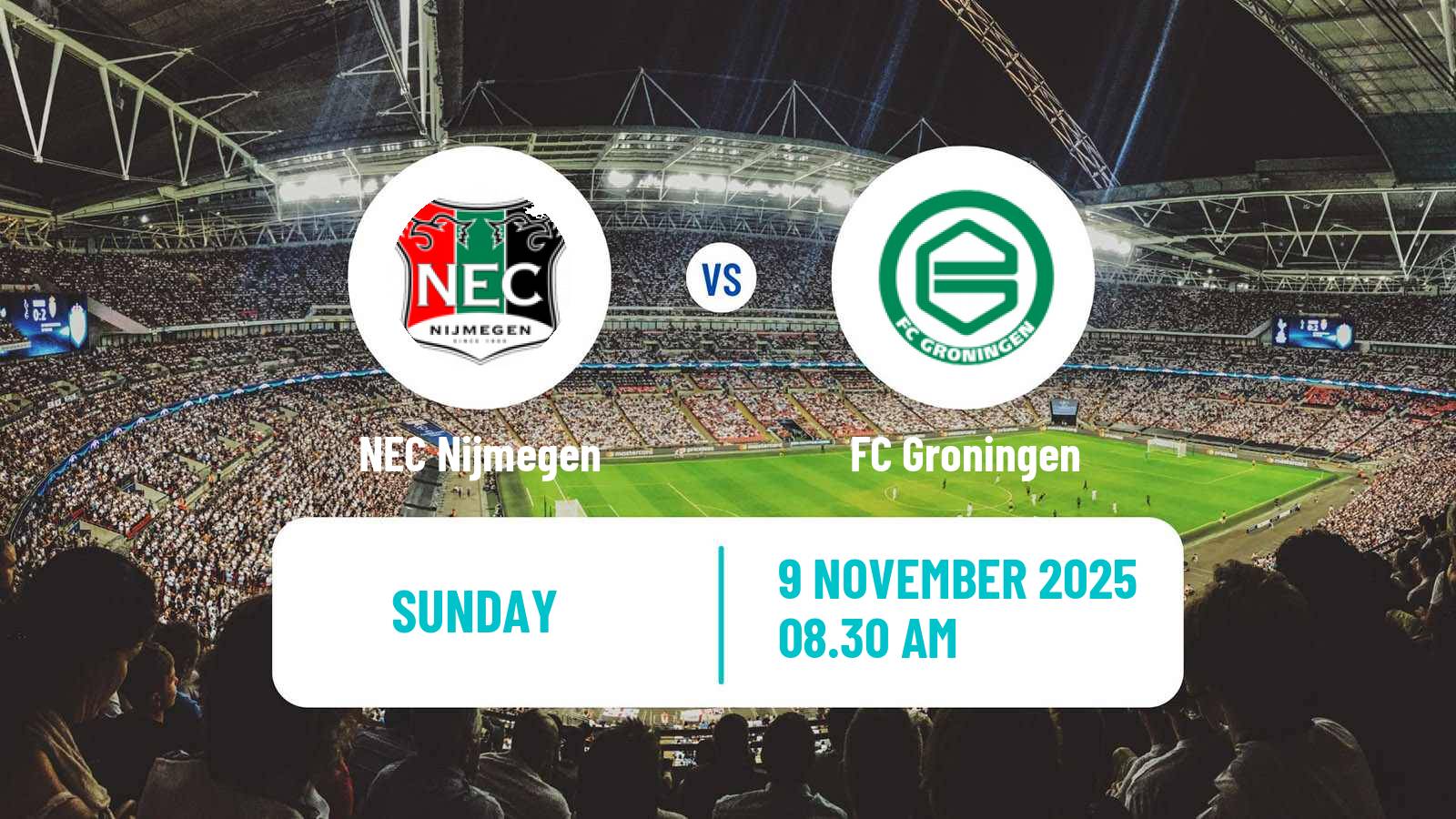 Football Dutch Eredivisie NEC Nijmegen - Groningen
