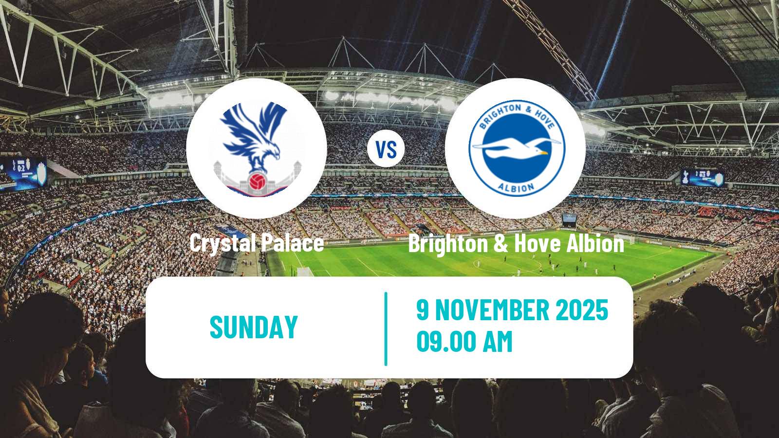 Football English Premier League Crystal Palace - Brighton & Hove Albion