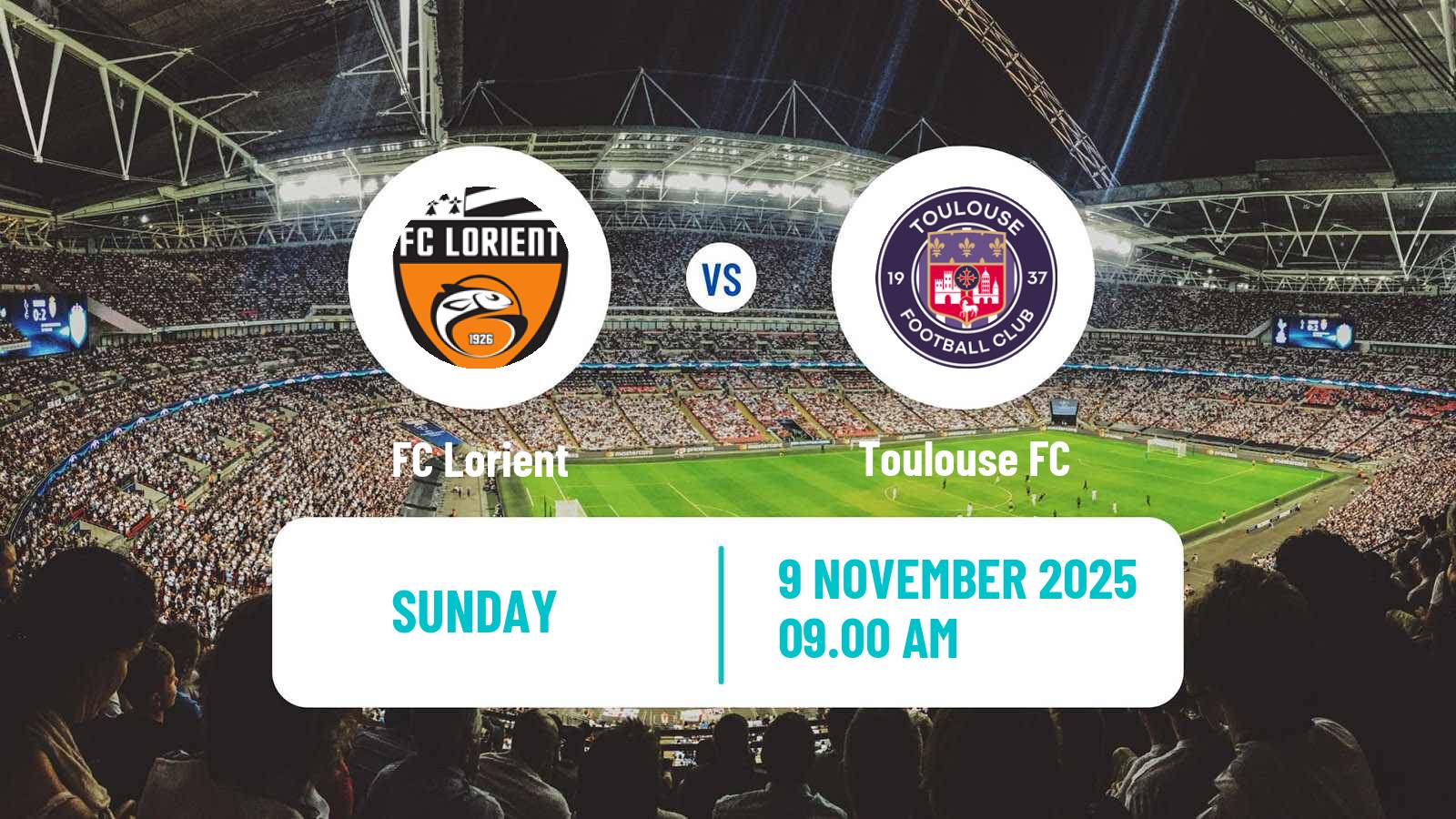 Football French Ligue 1 Lorient - Toulouse