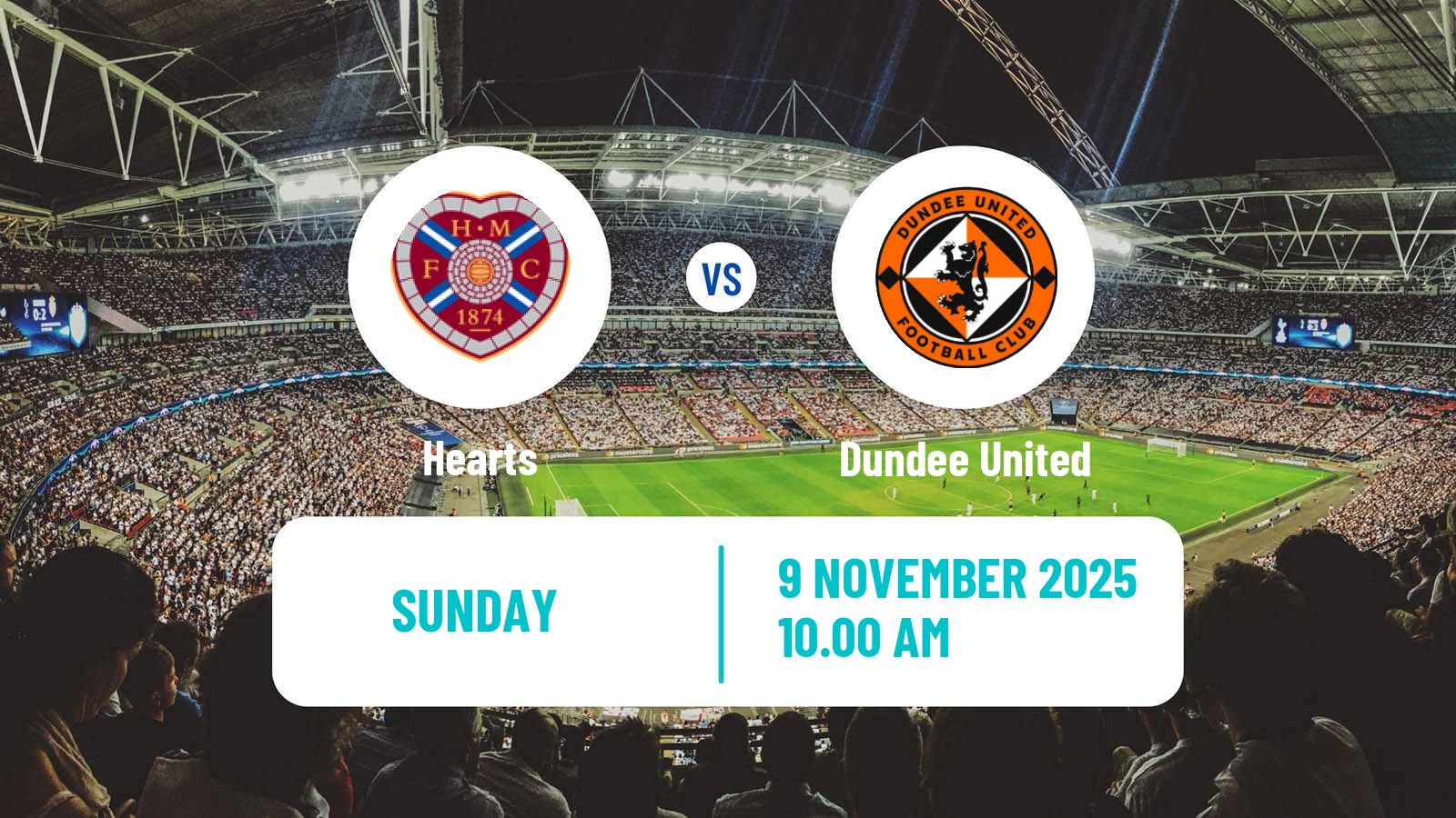 Football Scottish Premier League Hearts - Dundee United