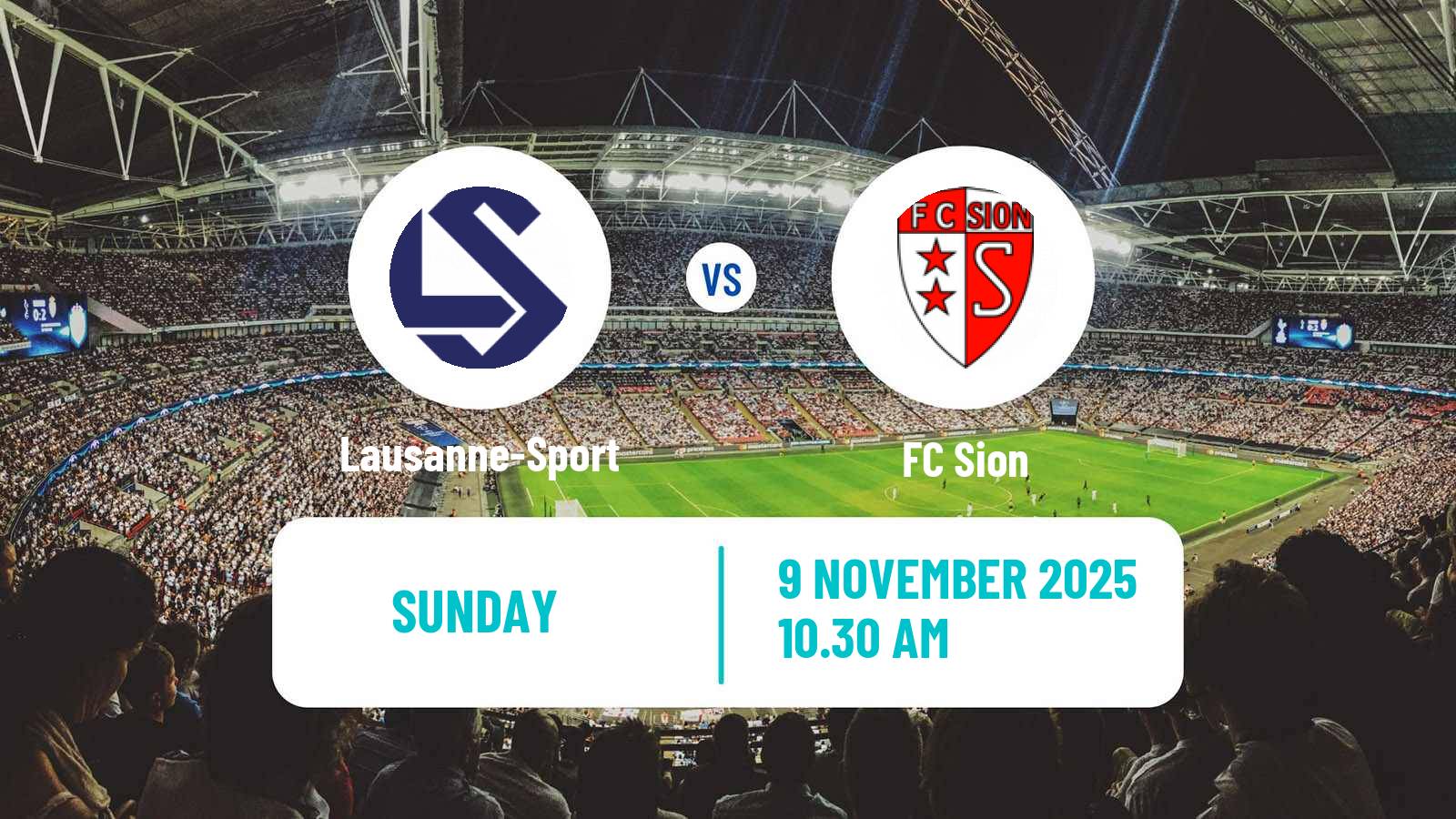 Football Swiss Super League Lausanne-Sport - Sion