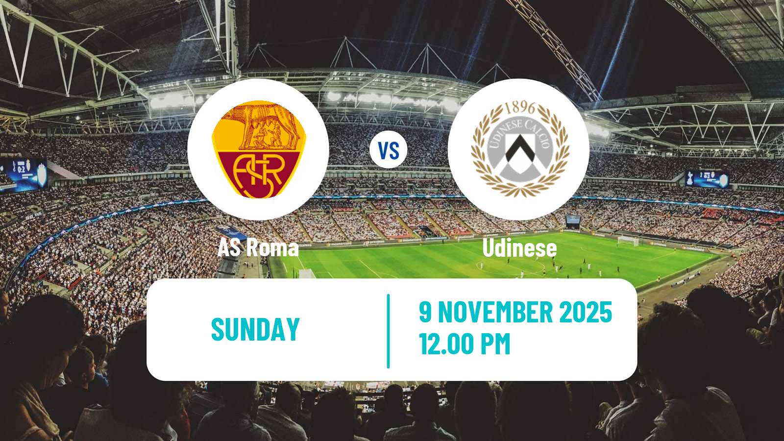 Football Italian Serie A Roma - Udinese