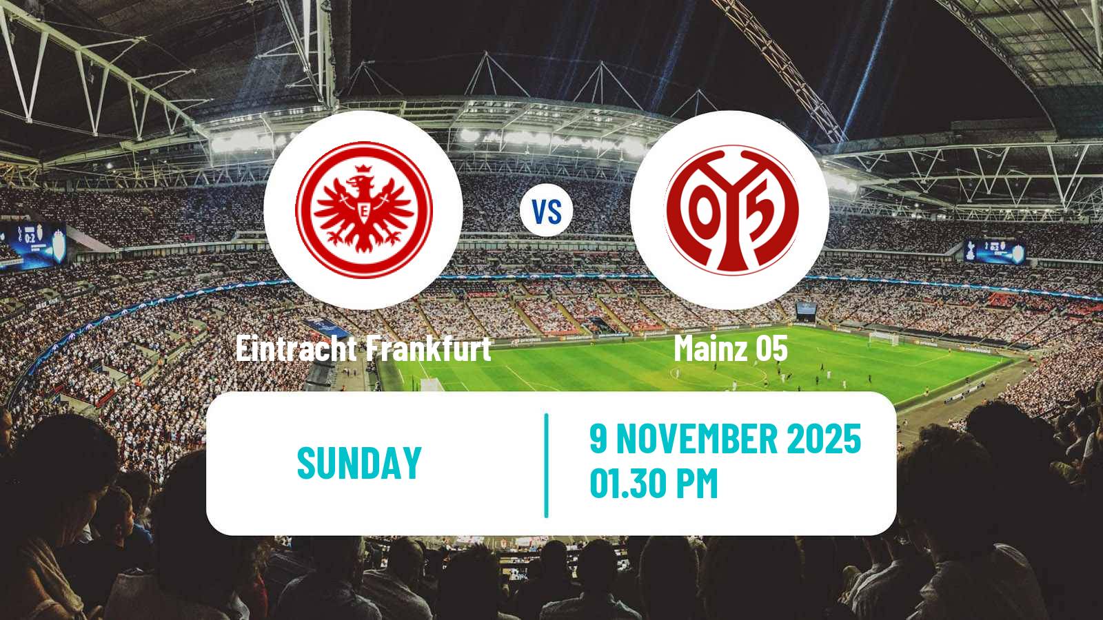 Football German Bundesliga Eintracht Frankfurt - Mainz