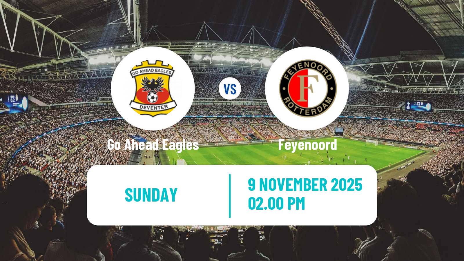 Football Dutch Eredivisie Go Ahead Eagles - Feyenoord