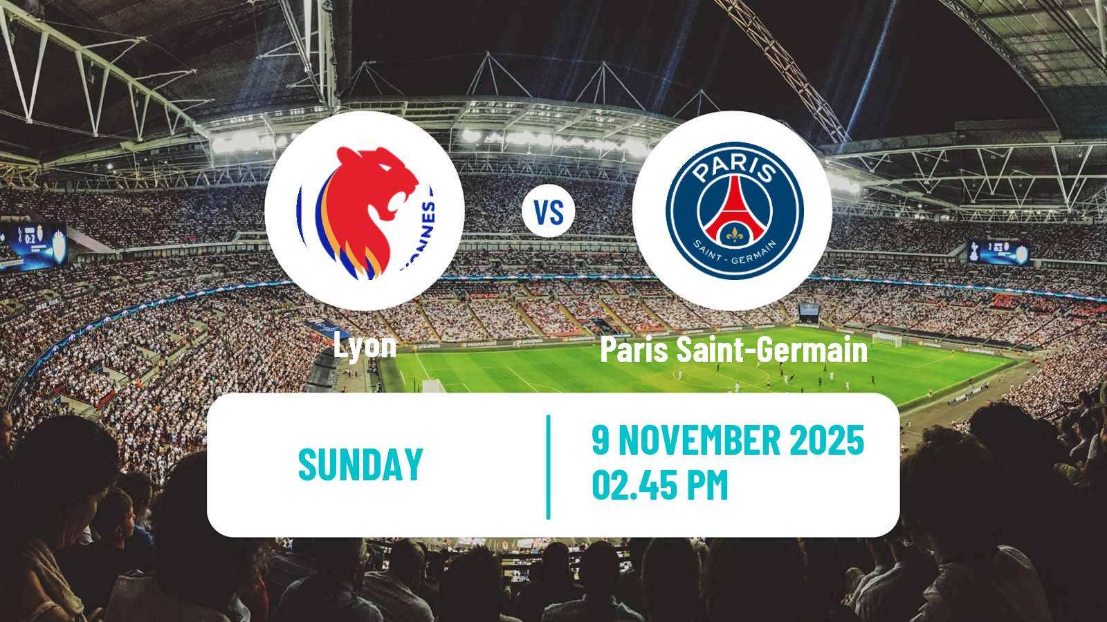 Football French Ligue 1 Lyon - Paris Saint-Germain