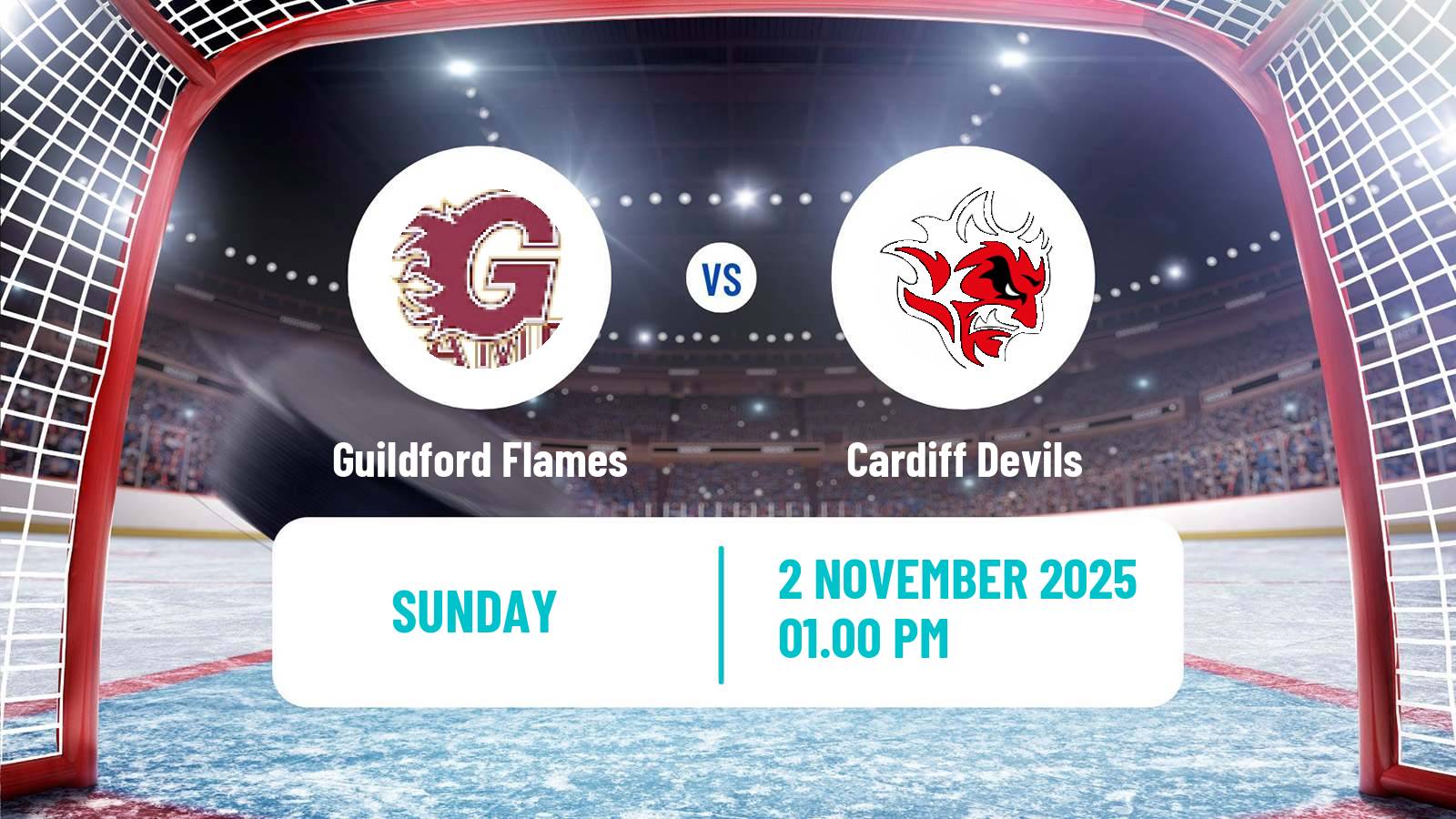 Hockey United Kingdom Challenge Cup Ice Hockey Guildford Flames - Cardiff Devils
