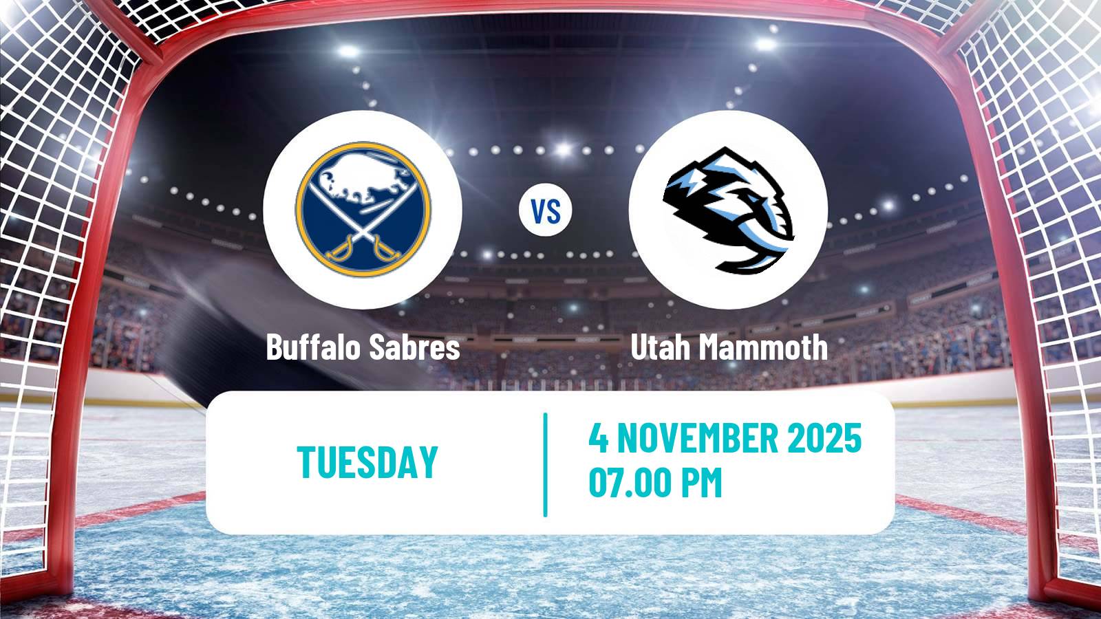 Hockey NHL Buffalo Sabres - Utah Mammoth