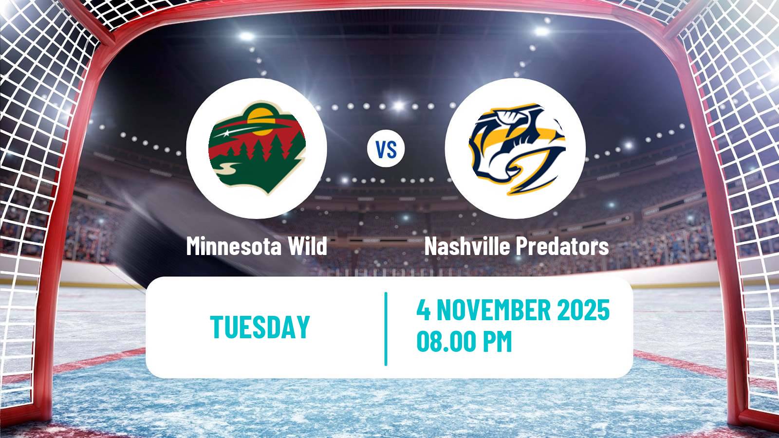 Hockey NHL Minnesota Wild - Nashville Predators
