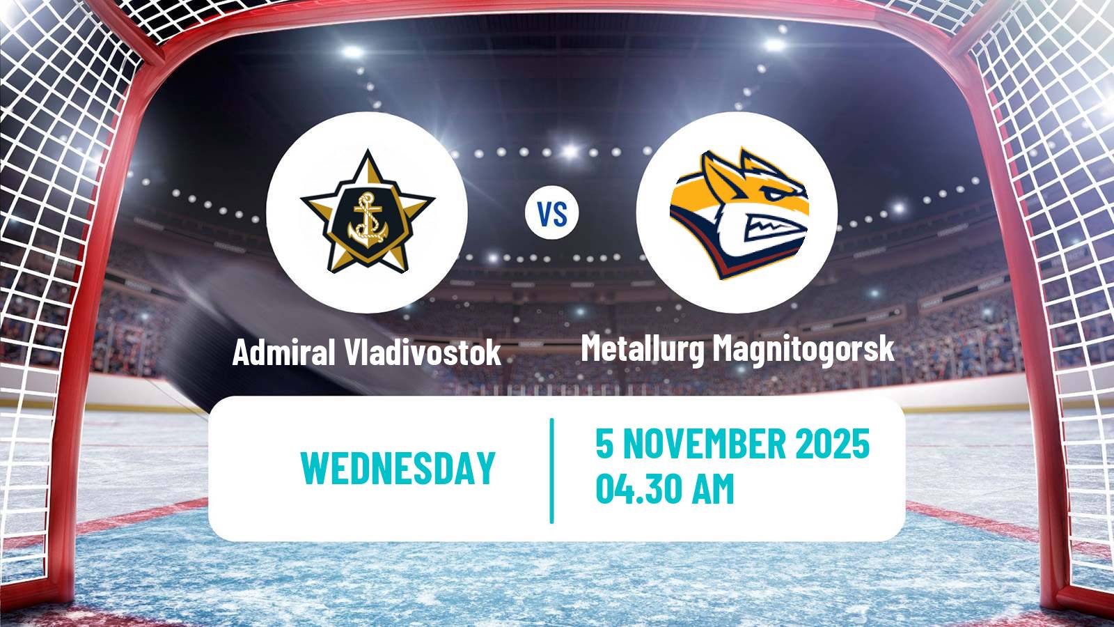 Hockey KHL Admiral Vladivostok - Metallurg Magnitogorsk