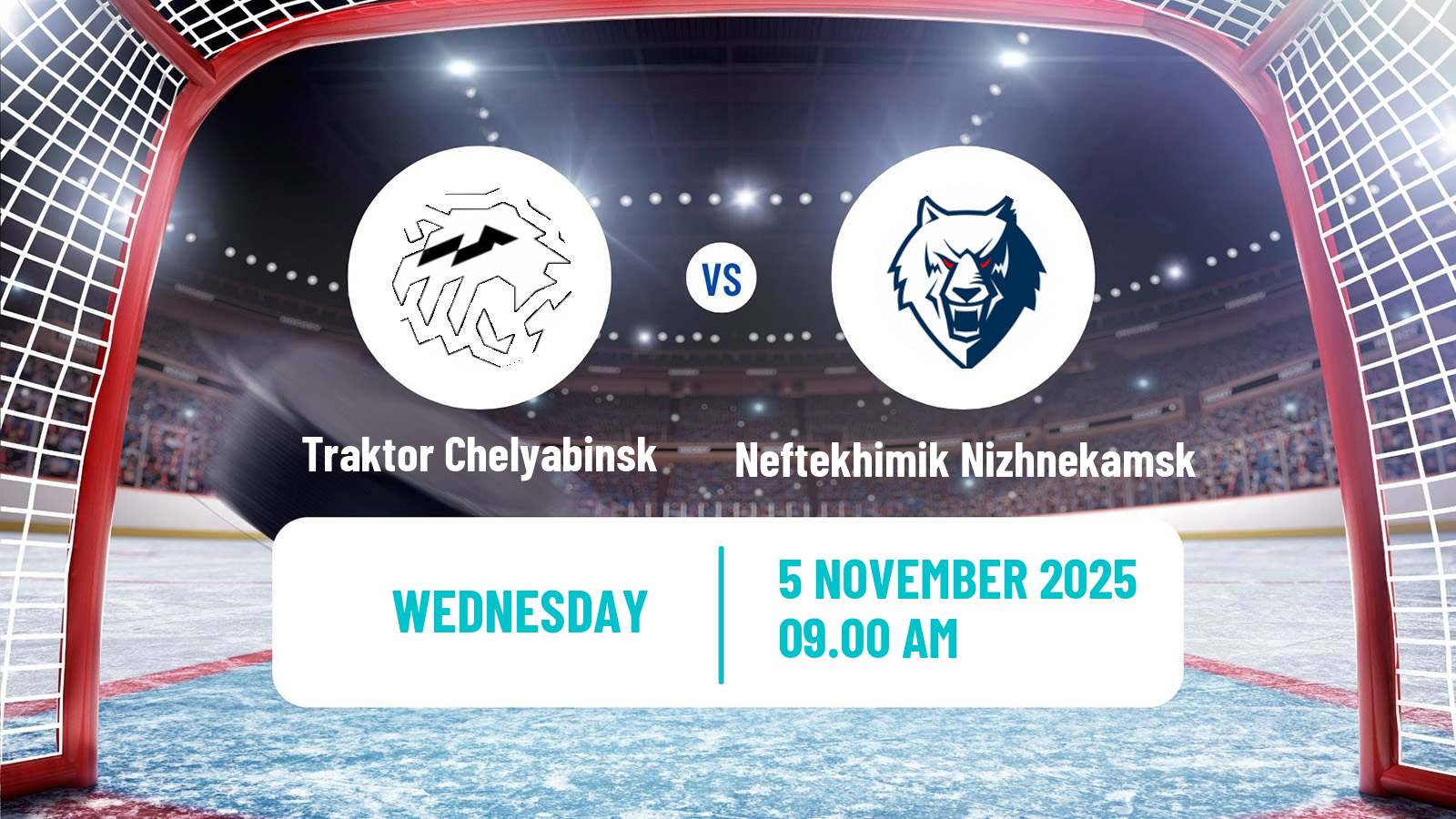 Hockey KHL Traktor Chelyabinsk - Neftekhimik Nizhnekamsk