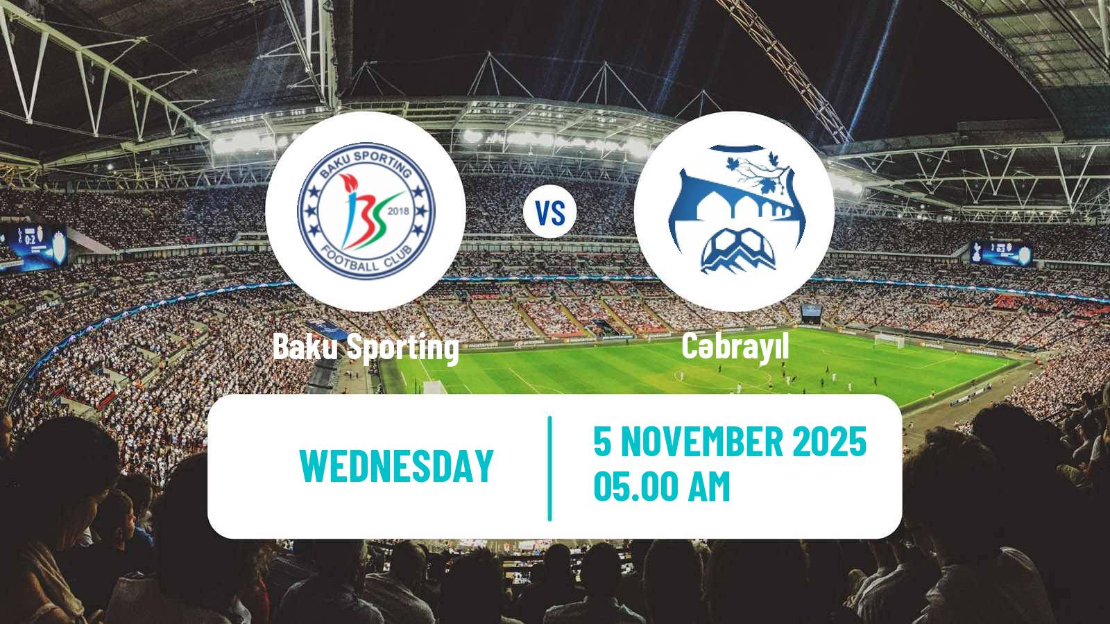 Football Azerbaijan First Division Baku Sporting - Cəbrayıl