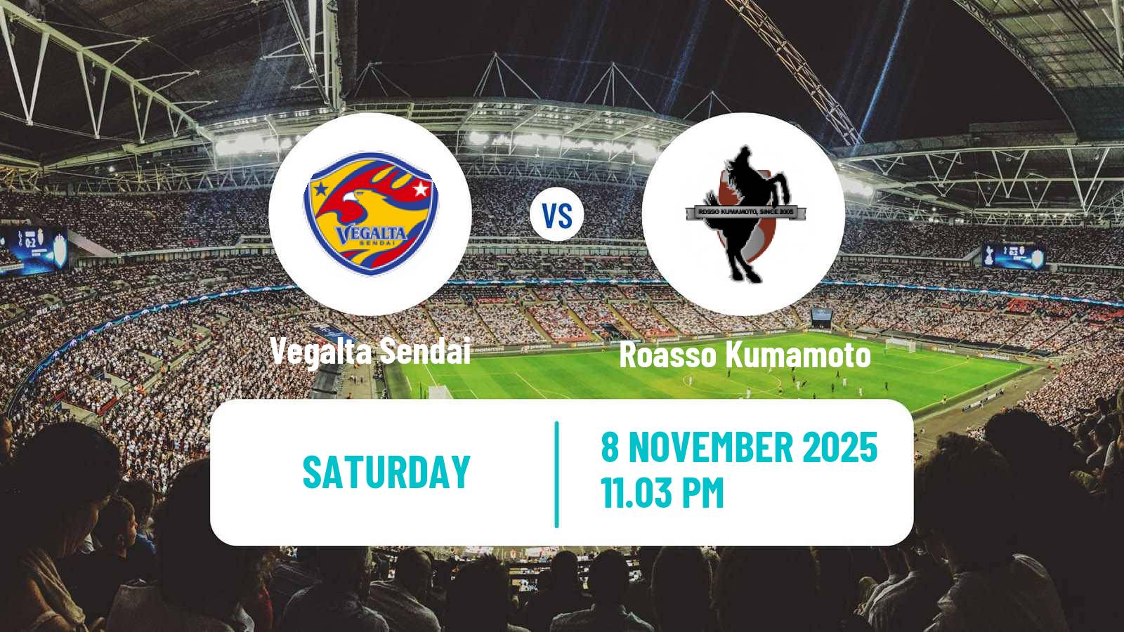 Football Japan J2 League Vegalta Sendai - Roasso Kumamoto