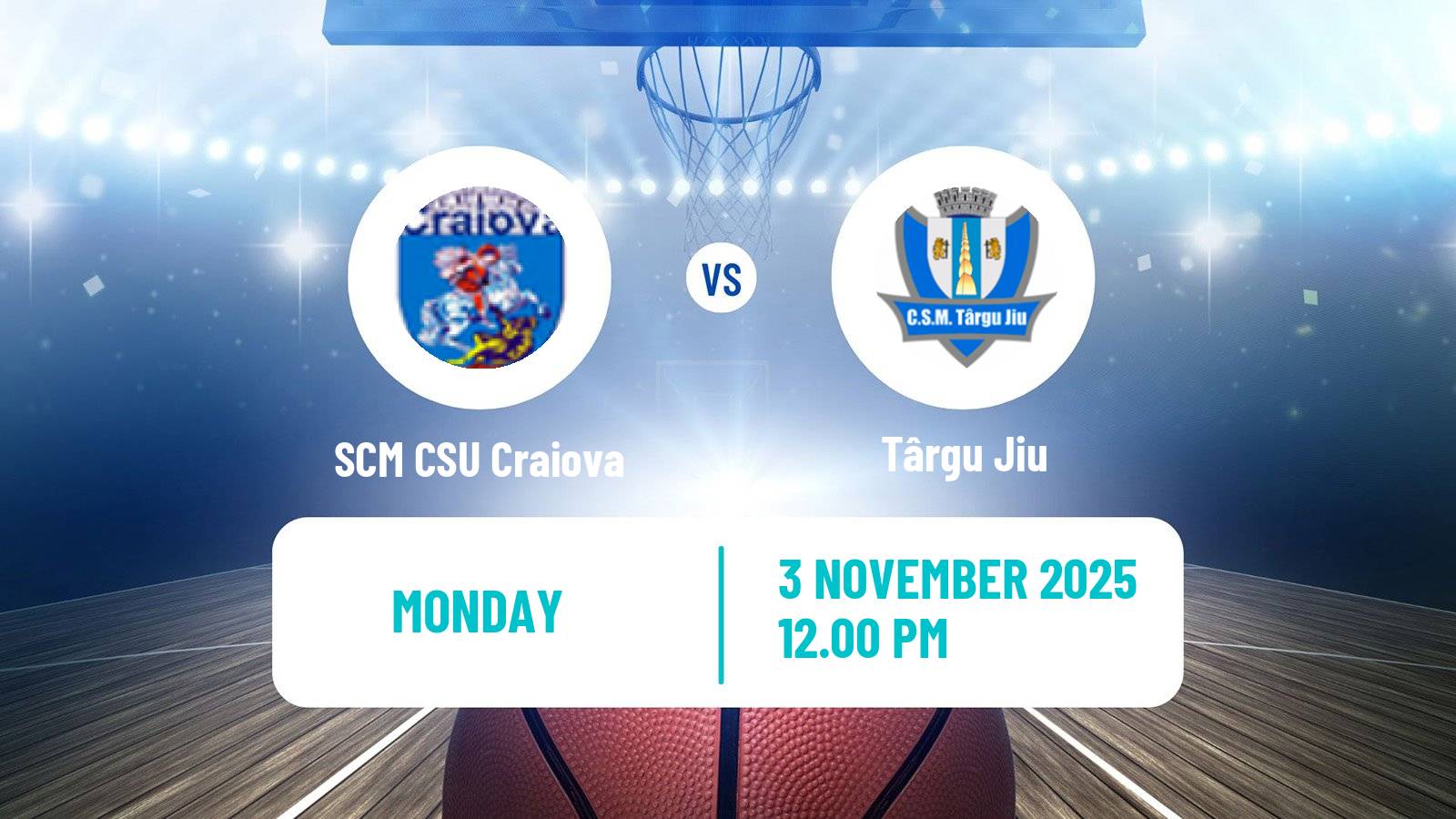 Basketball Romanian Divizia A Basketball SCM CSU Craiova - Târgu Jiu