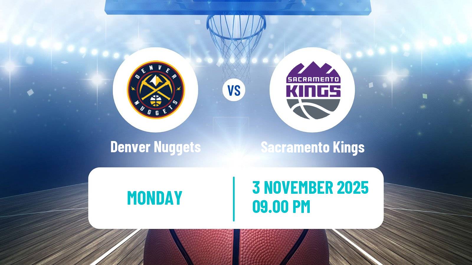 Basketball NBA Denver Nuggets - Sacramento Kings