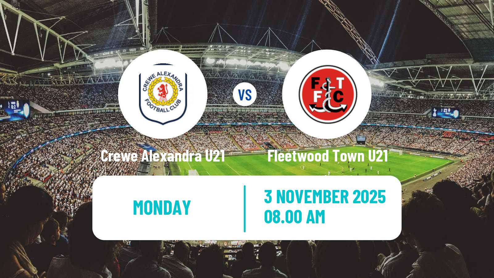 Football English Professional Development League Crewe Alexandra U21 - Fleetwood Town U21