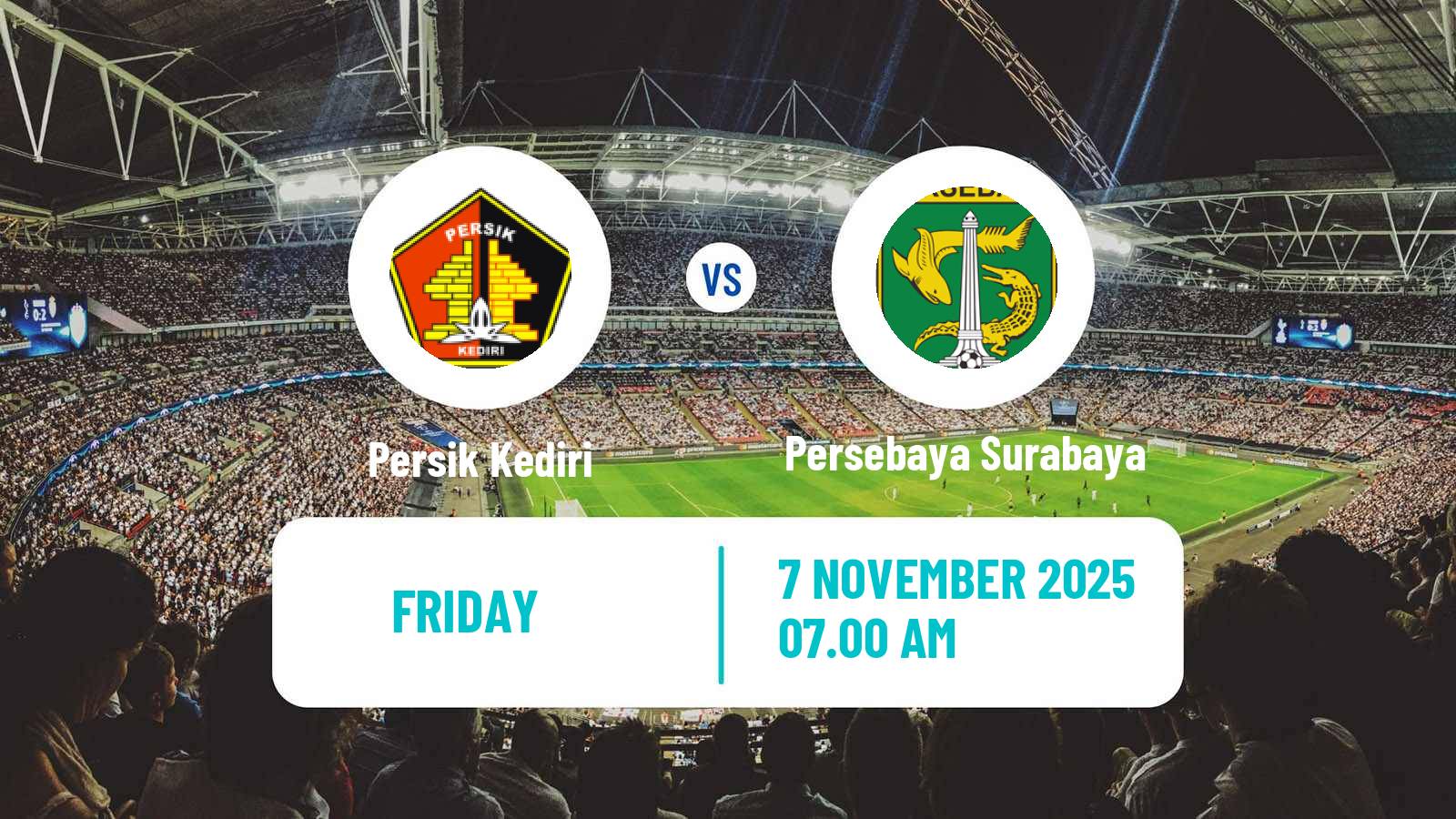 Football Indonesian Liga 1 Persik Kediri - Persebaya Surabaya