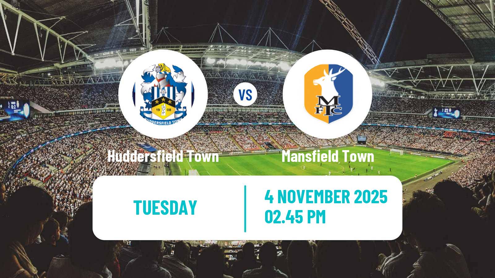 Football English EFL Trophy Huddersfield Town - Mansfield Town