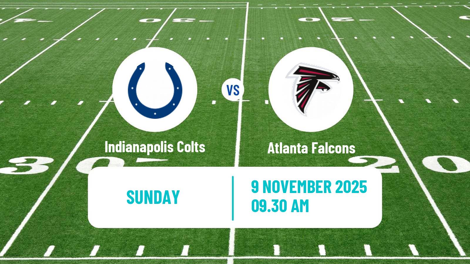 American football NFL Indianapolis Colts - Atlanta Falcons