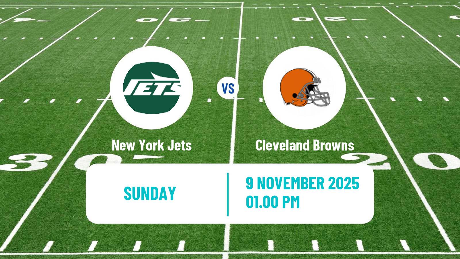 American football NFL New York Jets - Cleveland Browns