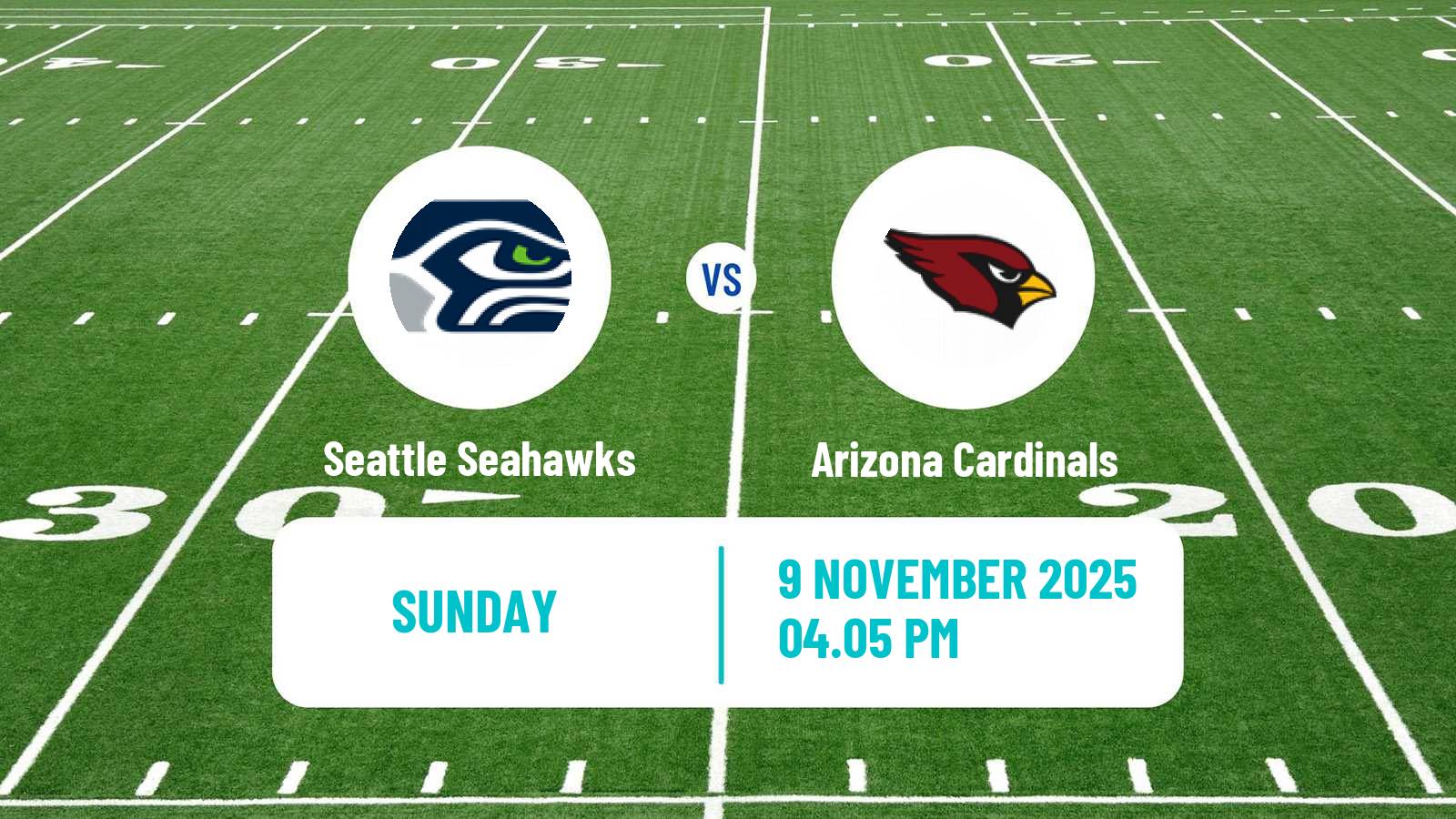 American football NFL Seattle Seahawks - Arizona Cardinals