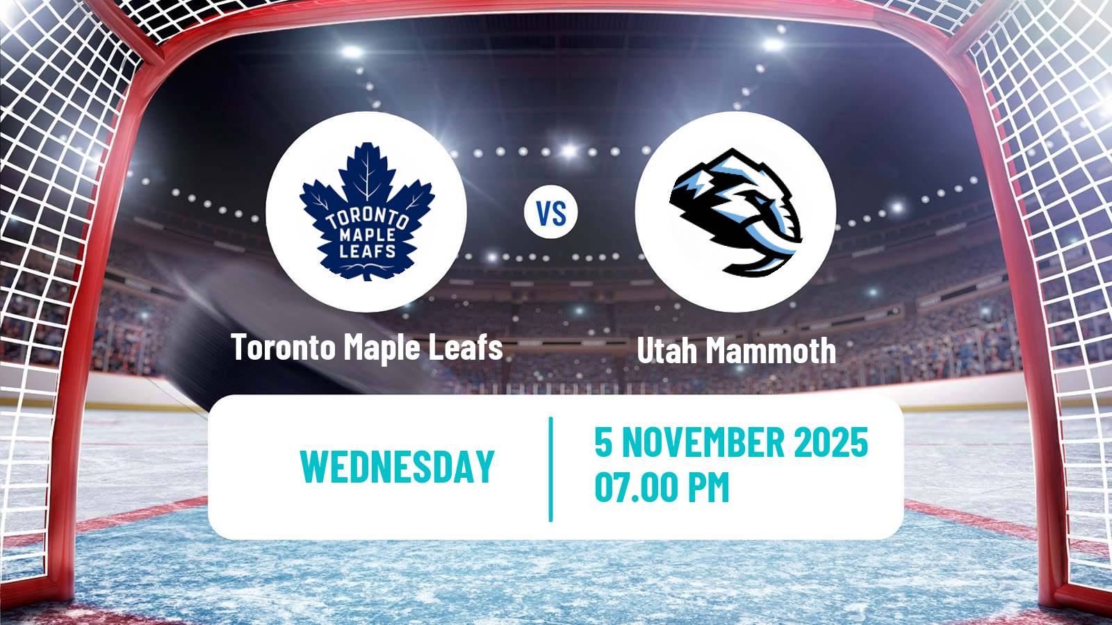 Hockey NHL Toronto Maple Leafs - Utah Mammoth