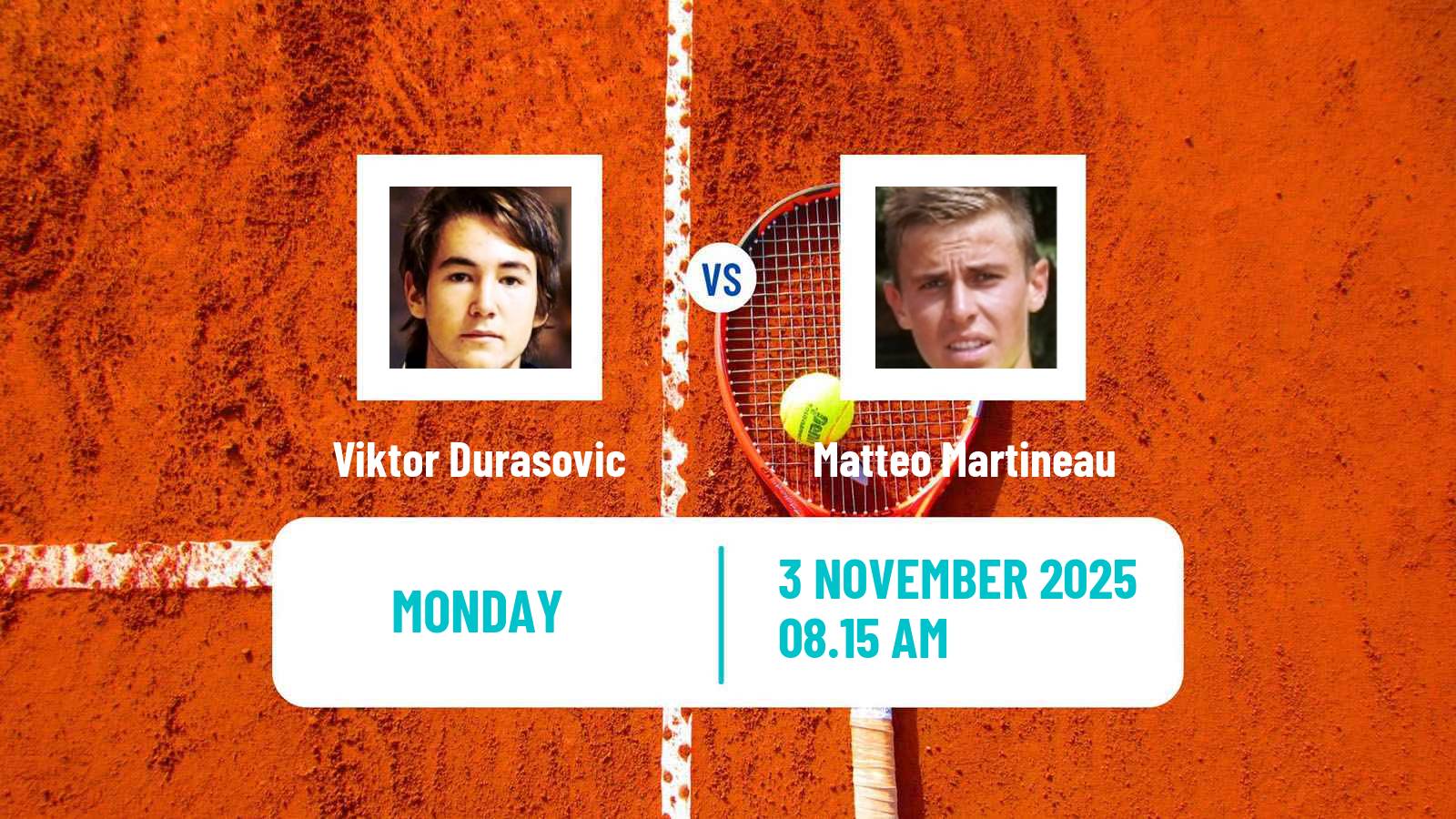 Tennis Helsinki Challenger Men Viktor Durasovic - Matteo Martineau