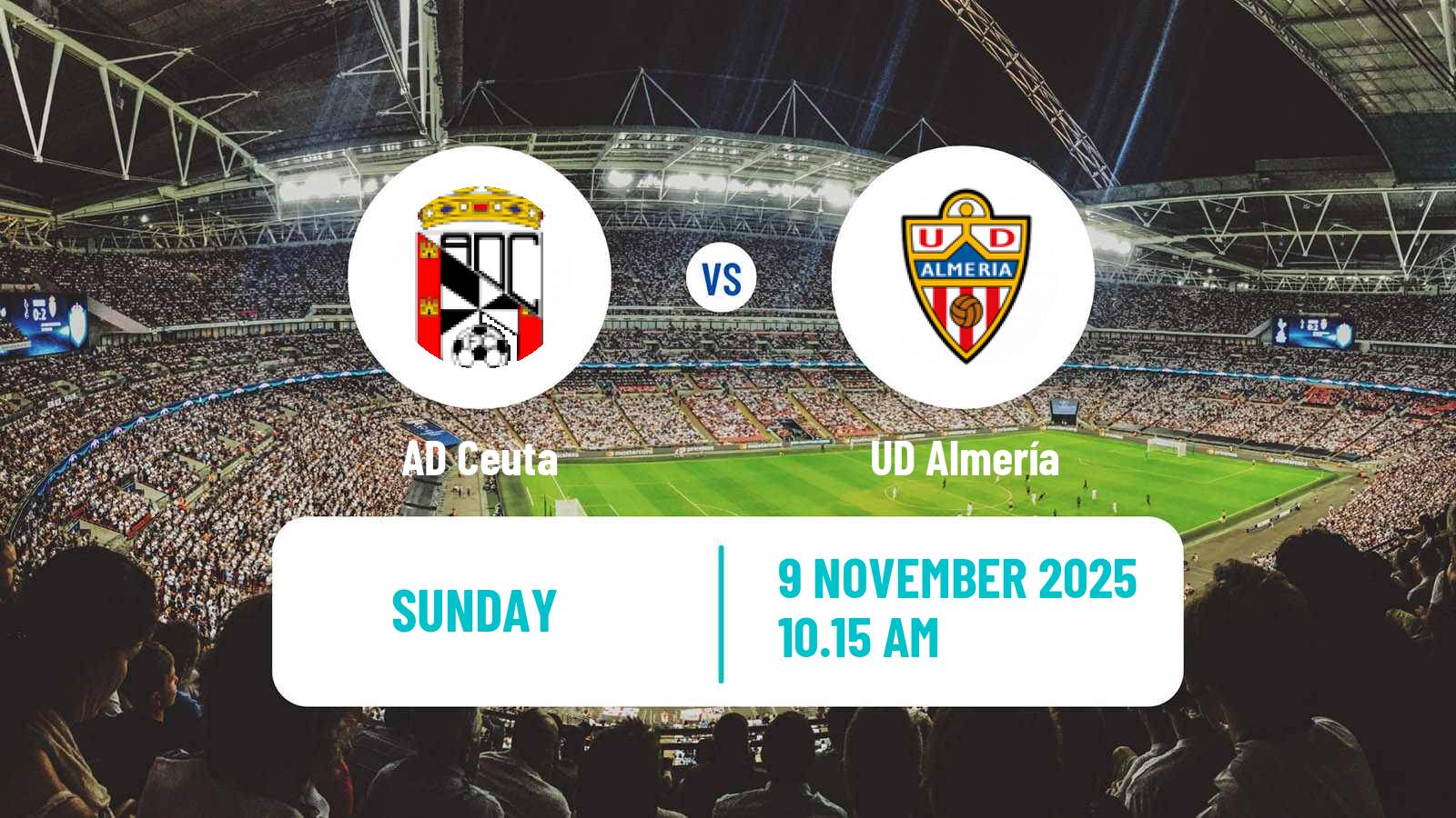 Football Spanish LaLiga2 Ceuta - Almería