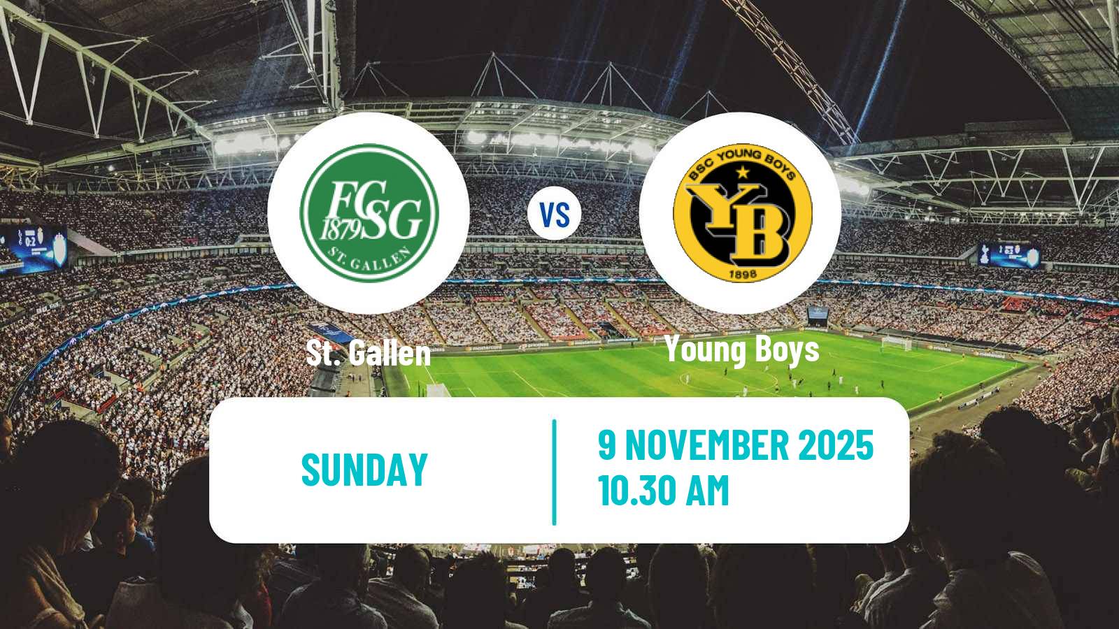 Football Swiss Super League St. Gallen - Young Boys